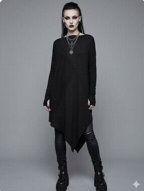 Killstar Ribbed Anya Tunic, Size M